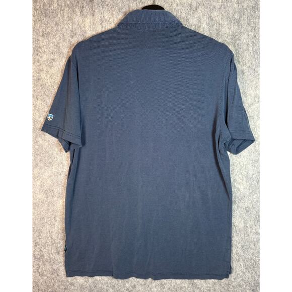 Kuhl Mens Lightweight Blue Chest Pocket Polo Shirt Stretch - Large - Picture 5 of 10